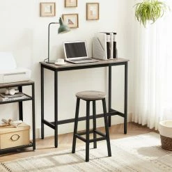 VASAGLE Bartisch »LBT10X LBT010B02«, Küchentisch, 100 x 40 x 90 cm Greige, Vintage -Vasagleaus Geschaft d90175dd 7d5f 4e87 85a3 7a4c1f7e6fa2