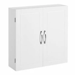 VASAGLE Hängeschrank »BBC320W01« Badezimmerschrank Wandschrank Aufbewahrungsschrank mattweiß