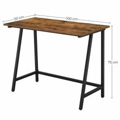 VASAGLE Schreibtisch »LWD40X LWD040B02«, Computertisch, Büro, Arbeitszimmer, einfacher Aufbau, Industrie-Design, 100 x 50 x 75 cm Grau, Vintage 26 VASAGLE Schreibtisch »LWD40X LWD040B02«, Computertisch, Büro, Arbeitszimmer, einfacher Aufbau, Industrie-Design, 100 x 50 x 75 cm Grau, Vintage -Vasagleaus Geschaft db67dd30 9d31 4fac 8d54 90109acb27dd