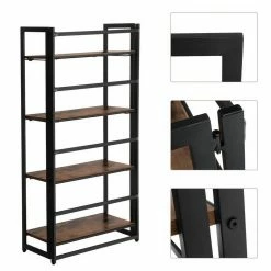 VASAGLE Standregal »LLS66X LLS88X«, Standregal, Bücherregal, Klappregal, vintage -Vasagleaus Geschaft dcb5d668 cff7 40a3 b3db 40ecad05f283