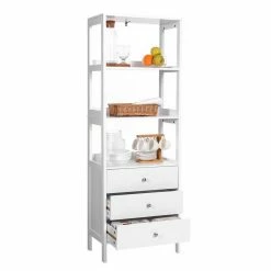 VASAGLE Badkommode »BBC163W01«, Badezimmerschrank, Badschrank, mattweiß -Vasagleaus Geschaft dcd716c9 6ab4 4f98 a1aa 0e223a4dd814