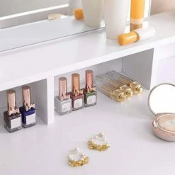 VASAGLE Schminktisch »RDT113W01«, Frisiertisch,Kosmetiktisch mit Spiegel und 2 Schubladen,weiß -Vasagleaus Geschaft de06b9a8 7afa 4d5b b48a 8bb981c0fa9e