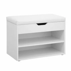 VASAGLE Schuhbank »LHS20WT«, Schuhregal mit Klappdeckel und gepolstertem Sitzbank, mit 2 Fächern, 60 x 30 x 44 cm 17 VASAGLE Schuhbank »LHS20WT«, Schuhregal mit Klappdeckel und gepolstertem Sitzbank, mit 2 Fächern, 60 x 30 x 44 cm -Vasagleaus Geschaft de28a3d2 a3b0 43d7 ae4a a07d9bf6aa6e