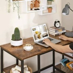 VASAGLE Schreibtisch »LWD54X«, Bartisch, Bürotisch, Computertisch, große Tischoberfläche, Arbeitszimmer, 137 x 55 x 75 cm, vintage -Vasagleaus Geschaft e230ea6c 2d9e 4ad5 b8ae 8a58a079c4b8