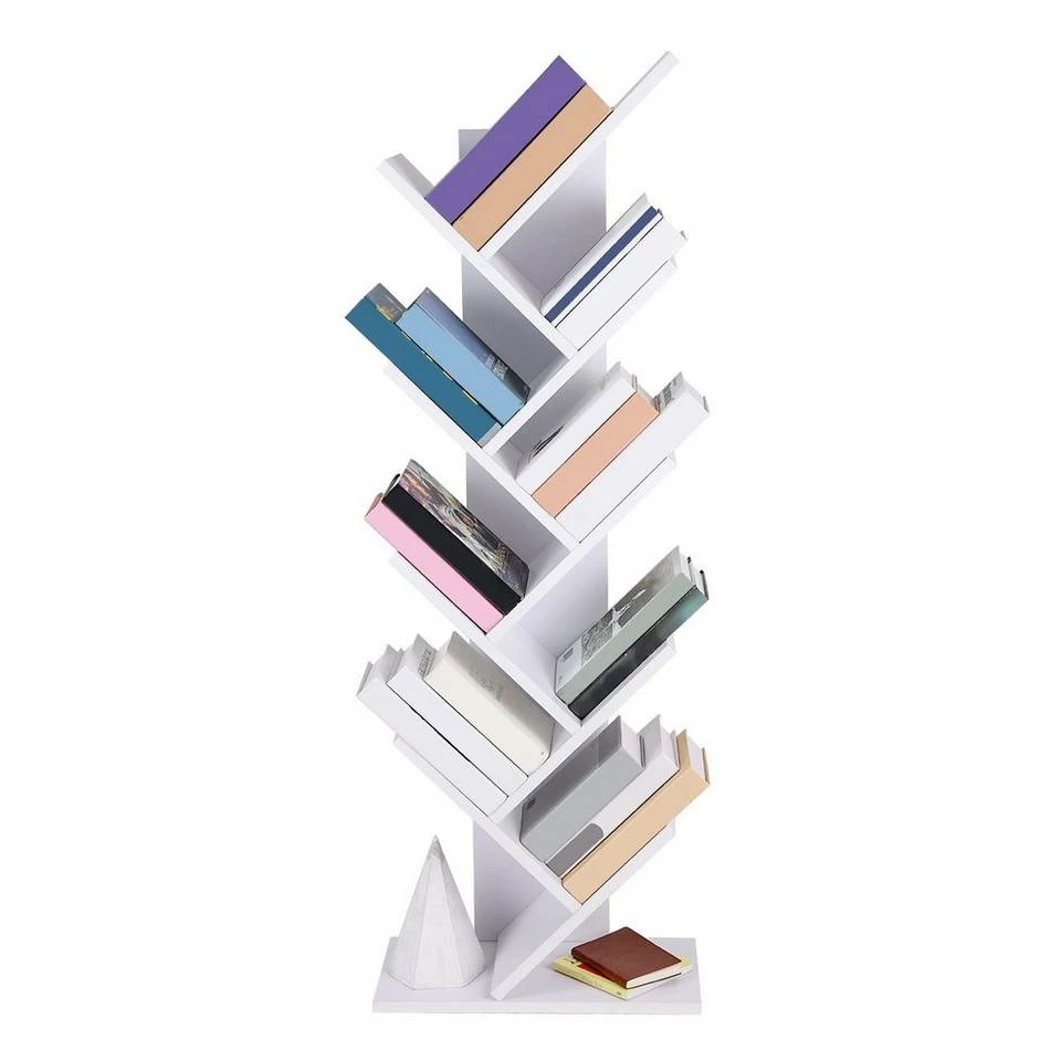 VASAGLE Bücherregal »LBC11BX LBC11WTV1«, Standregal mit 8 Ebenen, in Baumform, für Wohnzimmer, Homeoffice und Büro Vintage, Weiß 6 VASAGLE Bücherregal »LBC11BX LBC11WTV1«, Standregal mit 8 Ebenen, in Baumform, für Wohnzimmer, Homeoffice und Büro Vintage, Weiß – Bild 4