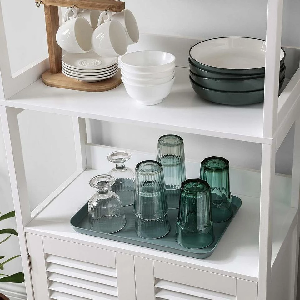 VASAGLE Badkommode »BBC82WT«, Badschrank, Bücherregal, 60 x 32,5 x 154 cm, mattweiß 5 VASAGLE Badkommode »BBC82WT«, Badschrank, Bücherregal, 60 x 32,5 x 154 cm, mattweiß – Bild 3