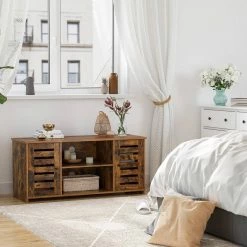 VASAGLE Lowboard »LTV102X01«, TV-Schrank, TV-Regal, mit offene Fächer, verstellbare Ablagen, für Fernseher bis zu 43 Zoll -Vasagleaus Geschaft e31453da fdb3 486c 913d 4726b4660b2f