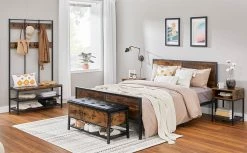 VASAGLE Garderobenständer »HSR86/086/98«, Kleiderständer mit 12 Kleiderhaken und Schuhregal, vintage Greige -Vasagleaus Geschaft e4d50185 ec56 4368 81b7 90900ac3ee18