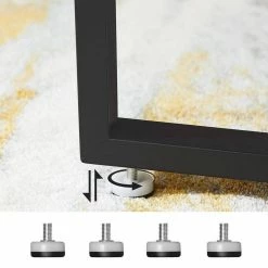 VASAGLE Couchtisch »LCT88X«, Beistelltisch, Sofatisch, Kaffeetisch, stabiles Eisengestell, 88 x 47 cm (x H), Industrie-Design, vintage -Vasagleaus Geschaft e54c96b2 1228 43ed 8d1e 327f0b5c0c0c