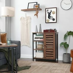 VASAGLE Sideboard »LSC74BX LSC74GD«, Küchenschrank mit 3 offenen Ablagen, Stahlgestell, vintage Braun 25 VASAGLE Sideboard »LSC74BX LSC74GD«, Küchenschrank mit 3 offenen Ablagen, Stahlgestell, vintage Braun -Vasagleaus Geschaft e7910c48 1612 4164 a74f 31b7407ff42e