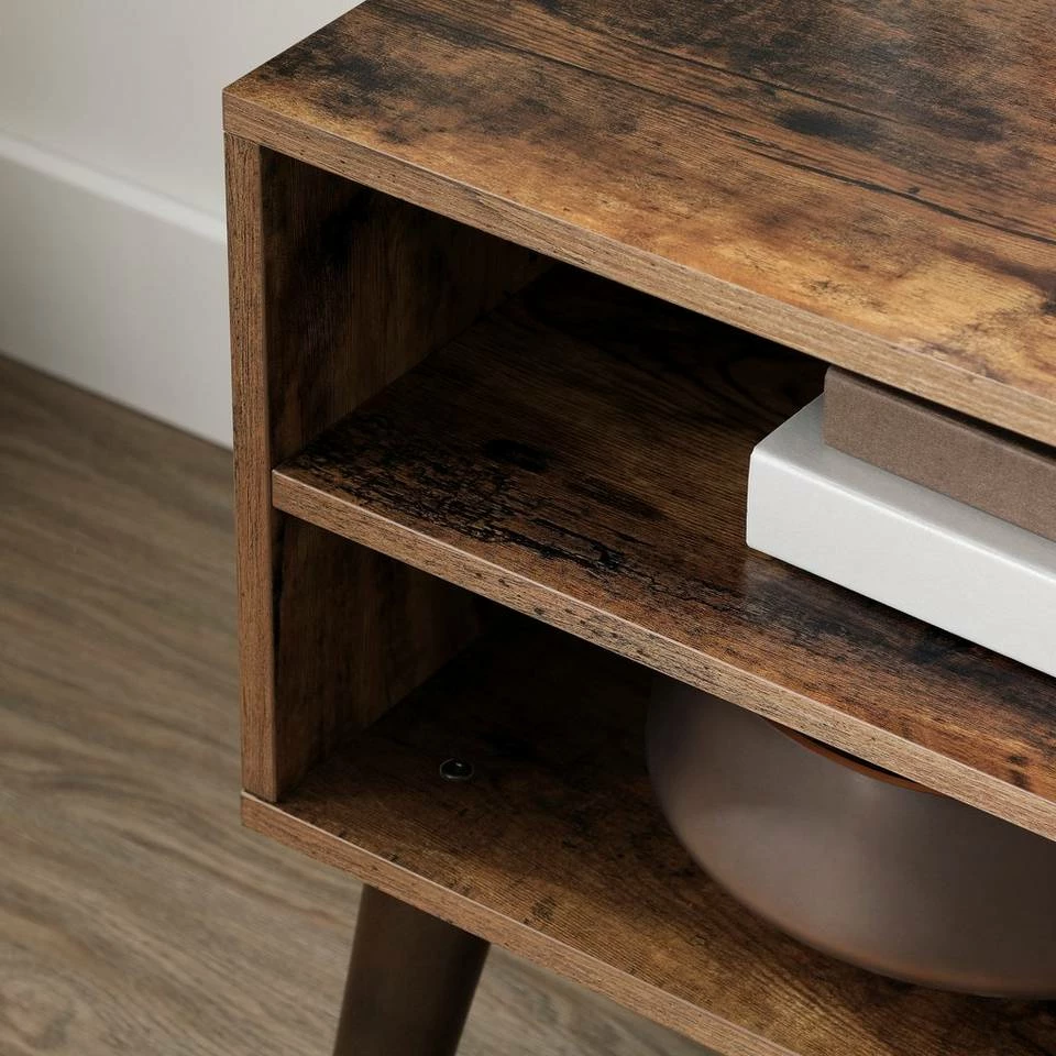 VASAGLE Lowboard »LTV09 LTV120«, Retro TV-Regal, Fernsehtisch, Fernsehschrank, 110/120 x 40 x 49 cm Greige, Vintage, Weiß 15 VASAGLE Lowboard »LTV09 LTV120«, Retro TV-Regal, Fernsehtisch, Fernsehschrank, 110/120 x 40 x 49 cm Greige, Vintage, Weiß – Bild 13