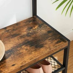 VASAGLE Garderobenständer »HSR86/086/98«, Kleiderständer mit 12 Kleiderhaken und Schuhregal, vintage Greige -Vasagleaus Geschaft ebc4236a 285b 44bb ba74 262600d94c40