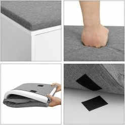 VASAGLE Schuhbank »LHS21WT«, Sitzbank, 2 offene Fächer, weiß 15 VASAGLE Schuhbank »LHS21WT«, Sitzbank, 2 offene Fächer, weiß -Vasagleaus Geschaft ebd7a930 8f50 400a 94ee 70827529a8e3