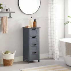 VASAGLE Badkommode »LHC40W LHC040G01«, Badezimmerschrank, Badschrank, weiß Grau, Wei&szlig; -Vasagleaus Geschaft ec6c0bbb 25fe 4560 b8a8 aace1e6d6a93