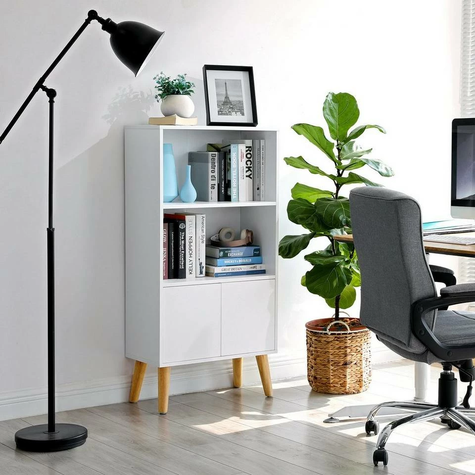 VASAGLE Bücherregal »LBC09BX LBC09WT«, Bücherschrank, Holzoptik, vintage Weiß 8 VASAGLE Bücherregal »LBC09BX LBC09WT«, Bücherschrank, Holzoptik, vintage Weiß – Bild 6