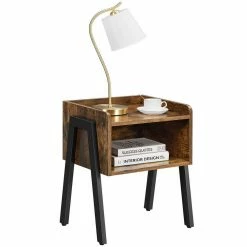 VASAGLE Nachttisch »LET54X LET799B01« (1-St), Beistelltisch, stapelbarer Nachtschrank, Metallbeine, vintage -Vasagleaus Geschaft f0fc8838 1076 4c96 a617 e148a6490107