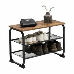 VASAGLE Schuhbank »LMR32BX«, Schuhschrank im Industrie Design, vintage