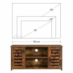 VASAGLE Lowboard »LTV102X01«, TV-Schrank, TV-Regal, mit offene Fächer, verstellbare Ablagen, für Fernseher bis zu 43 Zoll -Vasagleaus Geschaft f1e5c82b 702e 485f bbf0 c27d42520eeb