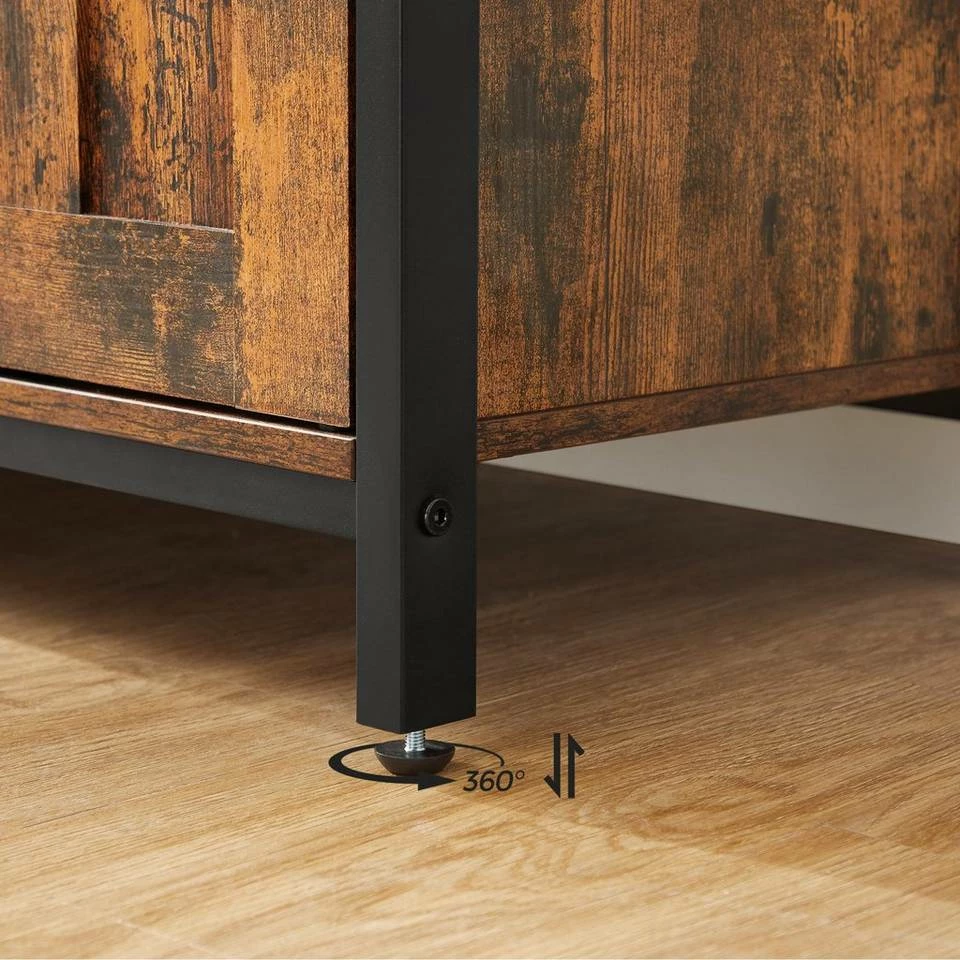 VASAGLE Sideboard »LSC094B01«, Küchenschrank, Weinschrank, mit 2 Türen, Breite 100 cm, für Wohnzimmer, Küche, vintage 9 VASAGLE Sideboard »LSC094B01«, Küchenschrank, Weinschrank, mit 2 Türen, Breite 100 cm, für Wohnzimmer, Küche, vintage – Bild 7