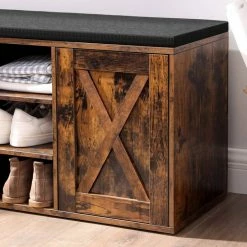 VASAGLE Schuhbank »LHS058X01«, Schrank, Schuhregal mit 9 offenen Fächern, mit Polsterung, rustikale Tür, vintage 15 VASAGLE Schuhbank »LHS058X01«, Schrank, Schuhregal mit 9 offenen Fächern, mit Polsterung, rustikale Tür, vintage -Vasagleaus Geschaft f5bd0e44 89ed 46e7 a4c4 5751294a2084