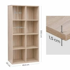 VASAGLE Raumteiler »LBC203 LBC24«, Würfelregal, Bücherschrank, freistehend, als Dekoration, Wohnzimmer, Schlafzimmer, Kinderzimmer Eiche Hell, Weiß, Vintage 56 VASAGLE Raumteiler »LBC203 LBC24«, Würfelregal, Bücherschrank, freistehend, als Dekoration, Wohnzimmer, Schlafzimmer, Kinderzimmer Eiche Hell, Weiß, Vintage -Vasagleaus Geschaft f636d83a 5f9a 4ee5 aa25 b2fcdc395522