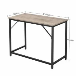 VASAGLE Schreibtisch »LWD41X LWD038 039 041 043«, Computertisch, 80/100/120/140 x 50 x 75 cm, Arbeitszimmer, Büro, einfacher Aufbau, Industrie-Design Grau, Vintage -Vasagleaus Geschaft f751a6d0 e1d5 463d ba3a 531500790814