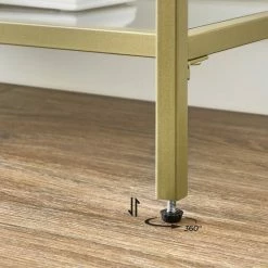 VASAGLE Konsolentisch »LGT27G LGT024A01«, Beistelltisch Sofatisch, 3 Ebenen, Ablagen aus Hartglas, goldfarben -Vasagleaus Geschaft f8375658 c5cb 48da aa97 50401de46ec5