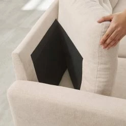 VASAGLE 3-Sitzer »LCS101«, Couch fürs Wohnzimmer, Polyester, 177 x 72 x 86 cm (L x B x H) Beige, Grau -Vasagleaus Geschaft f873ed30 7f72 4f76 b7cf 99ed9f1286dc