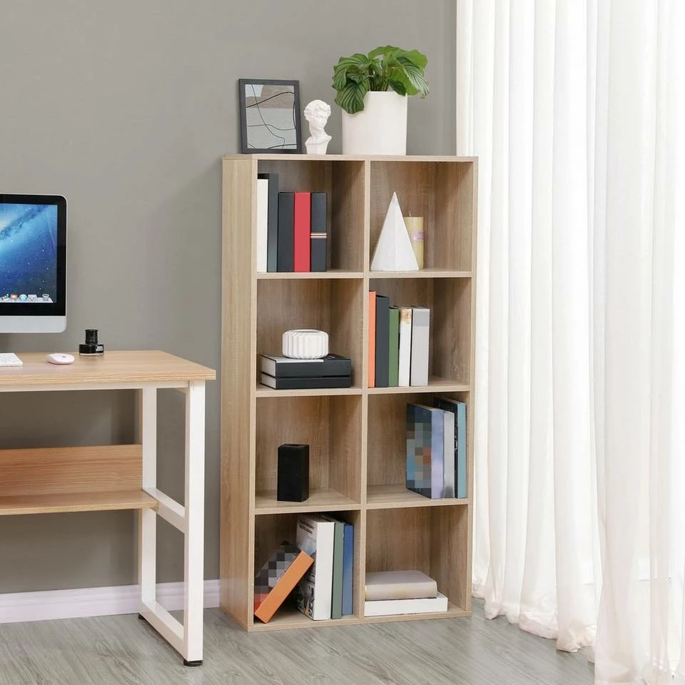 VASAGLE Raumteiler »LBC203 LBC24«, Würfelregal, Bücherschrank, freistehend, als Dekoration, Wohnzimmer, Schlafzimmer, Kinderzimmer Eiche Hell, Weiß, Vintage 12 VASAGLE Raumteiler »LBC203 LBC24«, Würfelregal, Bücherschrank, freistehend, als Dekoration, Wohnzimmer, Schlafzimmer, Kinderzimmer Eiche Hell, Weiß, Vintage – Bild 10