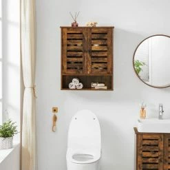 VASAGLE Hängeschrank »BBK121X01« Badezimmerschrank, Wandschrank, höhenverstellbarer Einlegeboden, 60 x 20 x 70 cm, vintage -Vasagleaus Geschaft fa2d3e3b 9e6b 46a0 9eba 138f3b4c8953