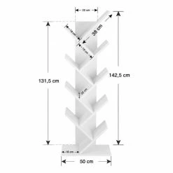 VASAGLE Bücherregal »LBC11BX LBC11WTV1«, Standregal mit 8 Ebenen, in Baumform, für Wohnzimmer, Homeoffice und Büro Vintage, Weiß 23 VASAGLE Bücherregal »LBC11BX LBC11WTV1«, Standregal mit 8 Ebenen, in Baumform, für Wohnzimmer, Homeoffice und Büro Vintage, Weiß -Vasagleaus Geschaft fa50cea1 421c 4c22 894d d8c4a3bdc705