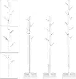 VASAGLE Garderobenständer »RCR010W02«, Kleiderständer, Massivholz, freistehend, Baumform, 8 Haken für Jacken, weiß -Vasagleaus Geschaft ff53ba98 80ff 4a54 8ae8 847ff6388145