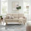 VASAGLE 3-Sitzer »LCS101«, Couch fürs Wohnzimmer, Polyester, 177 x 72 x 86 cm (L x B x H) Beige, Grau -Vasagleaus Geschaft ff66a7ed 15b0 4cee b8ef c1e685438f47