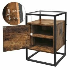VASAGLE Nachttisch »LNT05BX«, Nachtschrank, Beistelltisch, Glastisch, vintage 14 VASAGLE Nachttisch »LNT05BX«, Nachtschrank, Beistelltisch, Glastisch, vintage -Vasagleaus Geschaft ffbc1083 b9a4 4fb1 be7a eca7eddc516c